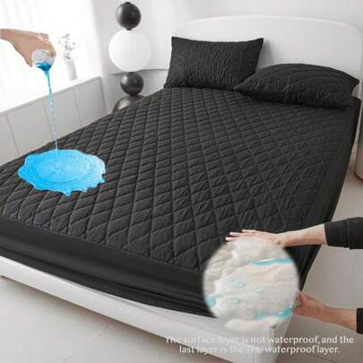 3-Piece Waterproof Bedding Set - Fitted Sheet + 2 Pillowcases - Reversible Comfortable