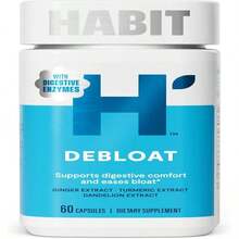 Habit Debloat Supplement, Supports Digestive Comfort &Amp; Eases Bloat, Digestive Enzymes, 60 Capsules - White - View 1