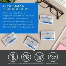 LivOn Laboratories Lypo–Spheric B Complex Plus – 30 Packets – 195 Mg B Vitamins, Minerals &Amp; Cinnamon Per Packet – Liposome Encapsulated For Improved Absorption – 100% Non–GMO - 白色的 - 查看 6