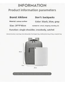 kikilove Wysokiej klasy męski plecak o dużej pojemności, pomieści laptopa, niezbędne rzeczy w podróży i do pracy, zaprojektowany z myślą o podróżach służbowych, dojazdach do biura, podróżach i szkole. Idealny dla mężczyzn poszukujących stylowej i funkcjonalnej torby do pracy, podróży lub codziennego użytku.