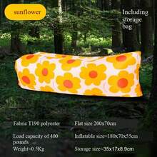 Neues aufblasbares bequemes Sofa, Outdoor Strandschlafsack, aufblasbares Bett, tragbares Luftsofa für Camping, Picknick, Ausflüge