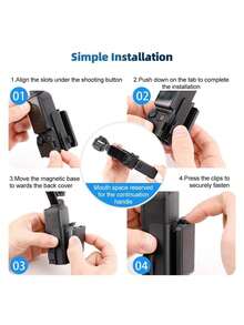 Magnetic Mount Camera Holder Compatible With DJI Osmo Pocket 3 Wall-Mounted Clamp Magnet Base Holder