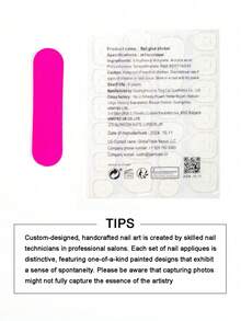 10片Y2K霓虹粉色美甲贴片 | 短款杏仁形和方形亮面复古美甲 | 可重复使用，适合日常和节日美甲 | 可重复使用，适合日常和春季节日优雅美甲 | 完整美甲套装，包含1个指甲锉和果冻胶美甲用品 - 玫紅色 - 查看 9