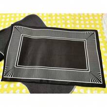 1pc Minimalist Style Bedroom Decor Carpet, Bathroom Anti-Slip Rectangular Rug, High GSM Plush Crystal Velvet Carpet Mat, Soft & Washable Entryway Doormat, 50x80cm