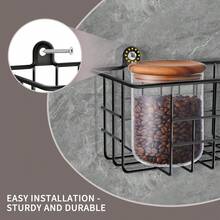 Spice Rack Organizer Wall Mount, Spice Organization Storage Shelf For Cabinet Door,  Wall Spice Rack Saving Space For Kitchen - Gói Bạc-4 - Xem 9