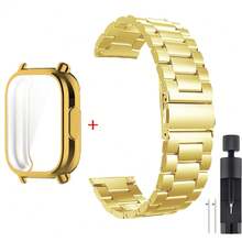 表壳 + 不锈钢金属表带，兼容 Redmi Watch 5 Active Band TPU 软壳屏幕保护膜，兼容 Redmi Watch 5 Lite 金属表带 - Redmi Watch 5 Active - 查看 17