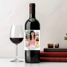 Nhãn dán chai tùy chỉnh, Nhãn dán chai sinh nhật, Nhãn dán chai có ảnh, Tiệc sinh nhật, Tiệc tùng, Lễ kỷ niệm sinh nhật, Nhãn dán chai cá nhân hóa, Thích hợp cho các ngày, Ngày lễ tình nhân, Giáng sinh và lễ đính hôn, Nhãn rượu, Nhãn rượu có ảnh, Quà tặng đám cưới tối giản, Nhãn rượu tùy chỉnh, Quà tặng cá nhân hóa, Nhãn quà tặng rượu - Nhãn dán chai rượu sinh nhật - Xem 6