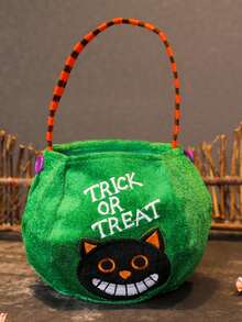 1 件小万圣节圣诞糖果袋、南瓜手提包、吸血鬼糖果袋、万圣节女巫糖果袋、道具 - 彩色 - 查看 4