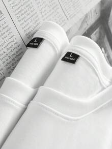 New Women's Long-Sleeved Pure Cotton T-Shirt. Sweat-Absorbent And Breathable, This Versatile Round-Neck Loose Top Is A Must-Have For Fall And Winter Basements. High-Quality Cotton Long Sleeves Are Your First Choice. - trắng - Xem 5