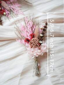 1/2/3/4/6/8/10/12/20pcs Mini Dried Flower Bouquet, Suitable For Home Tabletop Centerpiece, Party Cake Decor, Groomsman Boutonniere, Boho Style Gentleman Wedding Party Reception Decor, Gift For Bride-To-Be Party,Fall Decor,Autumn