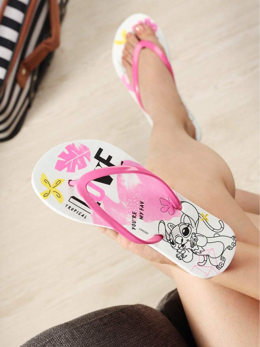 Disney SANDALIA DE DAMA PARA MUJER DE MODA ,COMODA IDEALES PARA CUALQUIER OCASION - Blanco - Ver 1