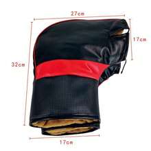 Motorcycle Handlebar Covers, Winter Bicycle Battery Windshield Gloves, Windproof Warm Handlebar Cover With Reflective Strips Motorcycle Handlebar Covers, Winter - Premium Thick Warm Lining Windproof Waterproof Handlebar Covers With High Visibility Reflective Strips