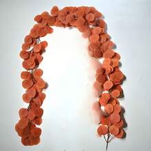 78.7 英寸人造桉树花环绿植仿花环散装银元桉树叶藤蔓植物适用于家居餐桌派对婚礼拱门墙壁花园室内外装饰 - 綠色 - 查看 19