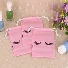 حوالي 50 قطعة حقيبة يد بسحاب من EVA، حقيبة تغليف هدايا حفلات مطبوعة بنمط الرموش، لوازم أعمال صغيرة، حقيبة تسوق، حقيبة حفلات، حقيبة هدايا حفلات، حقيبة حمل للأشغال اليدوية، هدايا حفلات، ديكور عيد ميلاد، ديكور هدايا حفلات، ديكور حفلات زفاف، لوازم حفلات، أكياس تخزين مستحضرات التجميل، أكياس العناية بالرموش، حزم رموش فارغة، كريم العيون، أقلام الحواجب المطبوعة على أكياس بسحاب.