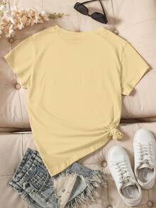 Playeras casual con estampa de árbol de Navidad y letras VIVA, playera viva mexico, para Navidad, Playeras graciosas mujer,Camiseta impresa camiseta de manga corta cuello redondo casual ropa de mujer grande,playera oversize estampada,Regalo Perfecto - Albaricoque - Ver 6