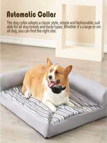 USB Rechargeable Automatic Anti-Bark Dog Collar, Waterproof Anti-Barking Training Collar, Control Collar, Smart Bark Stopper, Pet Supplies, Suitable For Small & Medium Dogs, All Breeds, Black