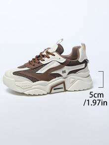 Girl's Chunky Sneakers, 2025 New Arrivals, Autumn Thick-Soled Casual Comfortable Breathable Athletic Shoes