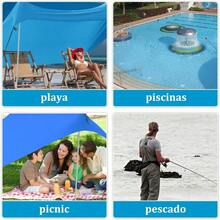 Toldos de Playa Porttiles, Canopy Sunshade con Sacos de, Toldo de Playa Resistente al Viento, FPS 50+ Fcil de Montar para Playa, Camping, Picnic, Piscina yPesca - Azul - Azul - Ver 7