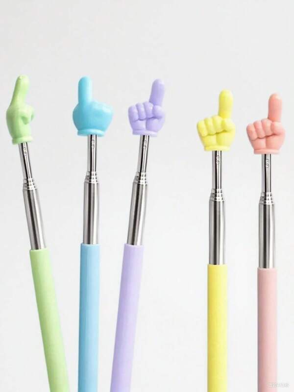 1-5 piezas Bolígrafo multifunción retráctil de acero inoxidable, incluye asistencia de lectura, operación de pantalla táctil, funciones de puntero de enseñanza. Herramienta práctica para oficina, enseñanza escolar, dibujo, resaltado. Color aleatorio.