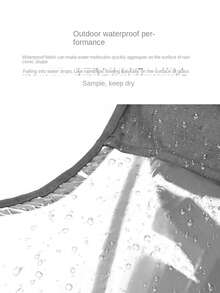 1pc Universal Stroller Rain Cover, Wind & Dust Proof, Waterproof, Fit For High View Baby Stroller, Protect Against Splash - Grey - View 5