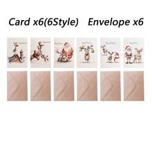 12张WhimsyWorks奇趣圣诞贺卡，含信封 - 多种节日主题设计，适合送给家人、朋友和同事 - 内页空白，可书写个人祝福 - 也适用于新年、祝贺和感谢等场合 - 彩色 - 查看 11