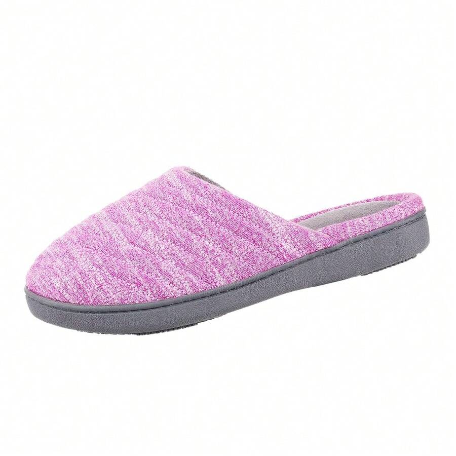 Pantuflas deslizantes de punto espacial Andrea para mujer Isotoner - Violeta vívida - Ver 1