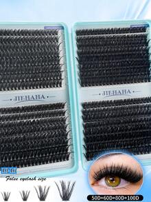 Bộ 640 sợi mi giả cao cấp, dày và mềm mại, 10D+20D+30D+40D/30D+40D+50D+60D/50D+60D+80D+100D, 10-16mm, Bộ dụng cụ tự làm mi giả, siêu dày, trông tự nhiên, cực mềm, nhẹ, có thể tái sử dụng, từng sợi mi giả lông chồn riêng lẻ, Bộ dụng cụ nối mi, Thích hợp cho gia đình, sinh hoạt hàng ngày, đám cưới, hẹn hò, tiệc tùng, lễ hội âm nhạc, Giáng sinh và các dịp khác. Mi giả riêng lẻ, Mi giả dạng chùm, Cụm mi giả, Cụm mi giả, Mi giả, Mi giả. - D - Xem 10