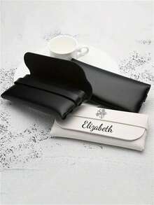 Customized Leather Glasses Case, Personalized Glasses Pouch, Sunglasses Leather Protective Sleeve, Soft Leather Eyeglasses Bag, Crush-Resistant Soft Glasses Bag, Anniversary Gift, Gift For Him, Bridesmaid Gift