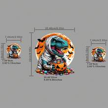 3 قطع/3 قطع/4 قطع من شارات ملابس الديناصور لليلة هالوين تحت القمر، ملصقات قابلة للغسيل من الدرجة الأولى لل-DIY، ملصقات نقل الحرارة للملابس، تي شيرتات نساء/رجال، حقائب الظهر، وسائد، شارات زخرفية، ملصقات، قبعات البيسبول، حقائب الظهر، وغيرها