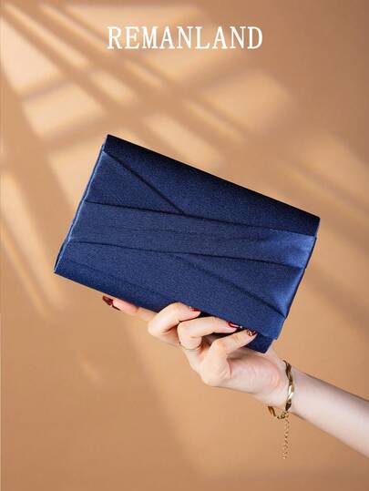 REMANLAND 优雅奢华的蝴蝶结手拿包、单肩/斜挎链条包、晚宴包、女士配饰、新娘包，派对、婚礼、舞会、晚宴/宴会的完美选择，可搭配婚纱、礼服、舞会礼服、生日礼服、女士礼服派对包