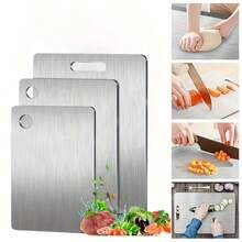 Thickened Rounded-Edge Cutting Board, Double-Sided Cutting Mat, Premium Cutting Board For Meat, Vegetables, And Fruits. Multi-Functional For Chopping And Rolling Dough. Non-Porous And Easy To Clean, Durable, Slip-Resistant. Suitable For Kitchens And Dining Areas. Ideal For Food Prep Tasks Like Slicing Meat, Fruits, And Vegetables.