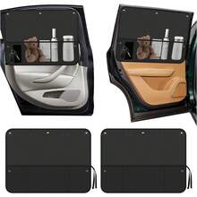 2-Piece Car Side Window Sunshade, Comprehensive UV Protection And Privacy Protection, Suitable For Various Car Models, Making Your Driving Experience More Comfortable! - Black - View 3