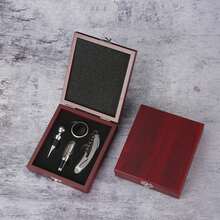 1 Set Personalized Wine Opener Set, Multi-Function Wine Opener Gift Box, Wine Opener Set, Customizable LOGO Wine Tool Box, Wine Opener, High-Quality Rosewood Gift Box Tool Set, Household Kitchen, Outdoor Party Supplies, Personal Custom Exclusive Wine Gift, Stylish, Fashion, Hipster, Casual, Minimal Chic - Multicolor - View 10