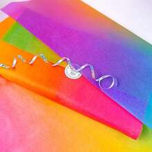 20 Sheets Red Purple Green Blue Gradient Tissue Paper Bulk,20"X 14",Gradient Tissue Paper For Gift Bags Crafts Baby Shower Birthday Weddings Thanksgiving Christmas (Color Random)