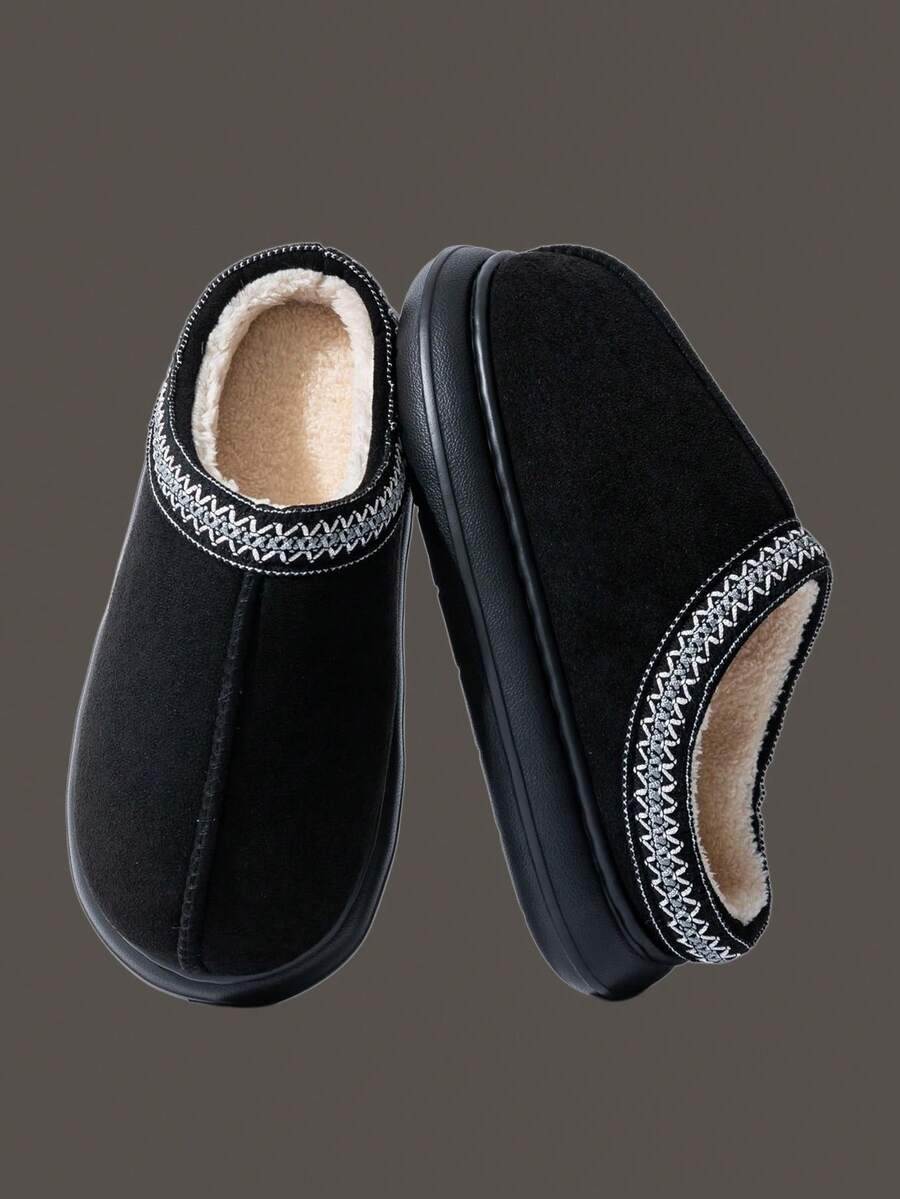 أحذية منزلية فاخرة، أحذية شتوية سميكة الأرضية دافئة ناعمة، مانعة للانزلاق، مناسبة للارتداء الداخلي والخارجي، للرجال والنساء في فصلي الخريف والشتاء