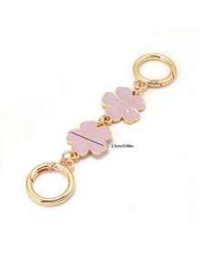 櫻花圖案包鏈升降鏈換肩帶。櫻花造型扣式包鏈包肩帶包配件包擴展鏈用於手拿包和錢包制作吊墜包配件替換零件 - 白色 - 查看 21