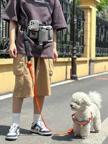 1 Stück multifunktionale Sporttasche für die Hüfte, geeignet für Laufen, Fitness, Gassigehen, Outdoor Hundeleine Halter, Leine nicht enthalten