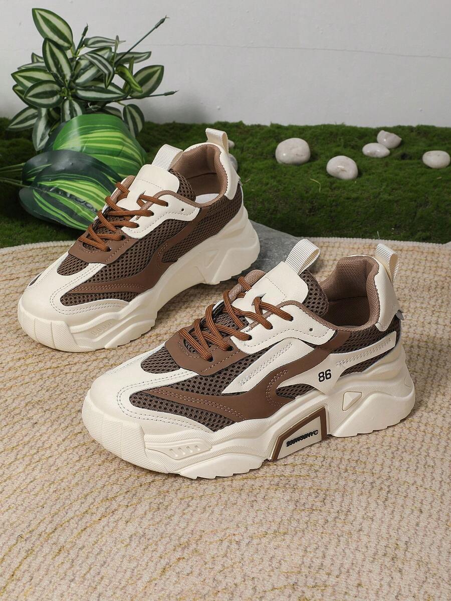 Girl's Chunky Sneakers, 2025 New Arrivals, Autumn Thick-Soled Casual Comfortable Breathable Athletic Shoes