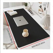 1pc Modern Minimalist Style Leather PU Waterproof Anti-Oil Desk Mat, Suitable For Dining Table, Mouse Pad, Vanity, Nail Salon, Student Desk, Kitchen Counter, Writing Desk, Tabletop Protective Pad - Multicolor - View 2