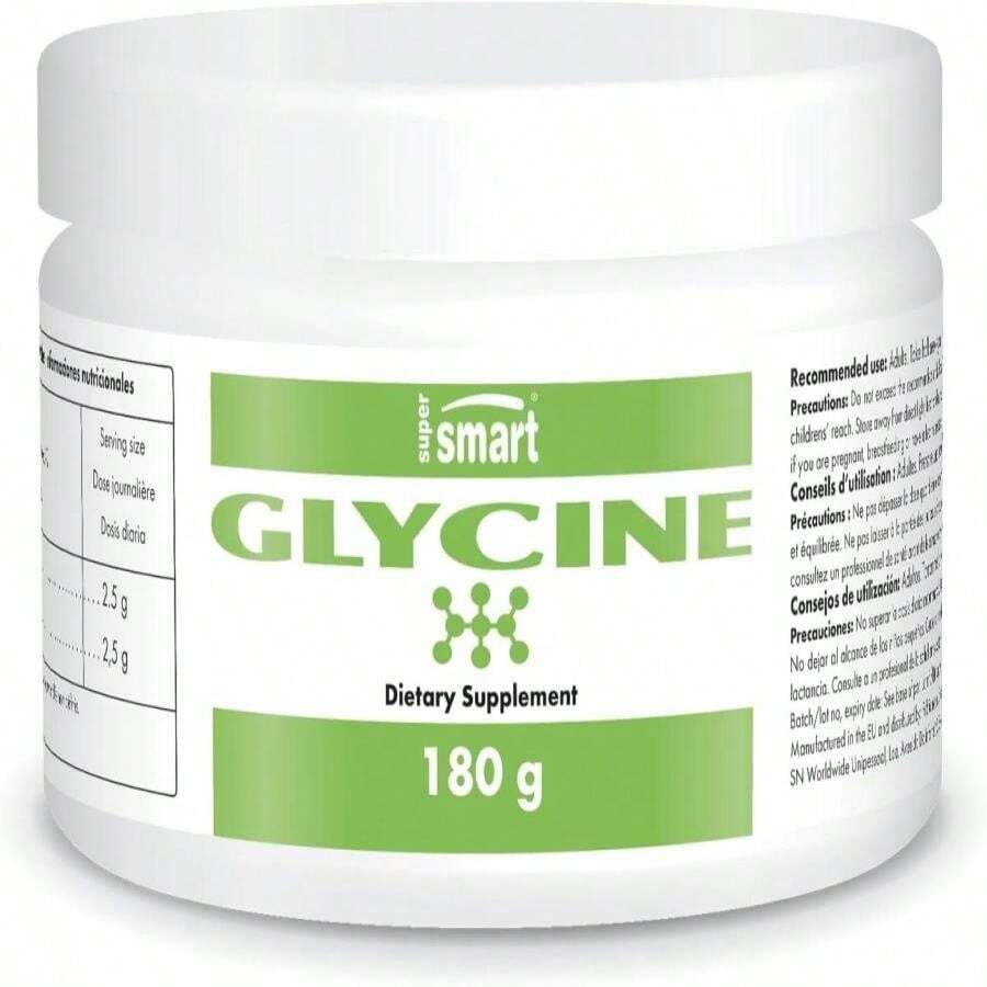 SUPERSMART - Glycine - Pure &Amp; Premium Quality - Promote Healthy Muscular System &Amp; Levels Of Collagen - Stimulates The Immune System | Non-GMO &Amp; Gluten Free - 180 G - 白色的 - 查看 1