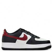 Big Kid's Nike Air Force 1 Black/Dark Team Red (FZ4351 001) - màu đen - Xem 1
