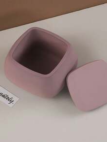 1 个带盖方形硅胶模具，DIY 水泥/石膏/蜡烛模具 - 白色 - 查看 10