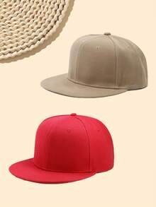 1pc Unisex Flat Brim Hip Hop Hat, Stylish Street Dance 3D Graphic, Multi-Color, Adjustable, Casual Outdoor Sports Beach, Polyester Patchwork Hard Top Baseball Cap, Suitable For Spring, Summer, Autumn, Winter