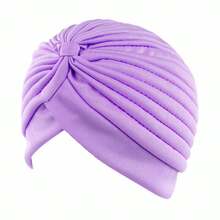 1pc Unisex Turban Headband With Twisted Knot & Pleated Design, Breathable & Lightweight, Classic Solid Color Headwrap, Versatile For Outdoor, Yoga, Sports, Casual Wear