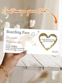 Customized Personalized Scratch Cards, Boarding Passes, Vacation Scratch Cards, Surprise Travel Scratch Cards, Vacation Gifts, Surprise Vacation Destinations, Gifts For Vacation Parties - Multicolor - View 13