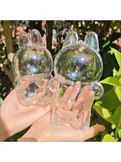 1 件 透明保护套，适用于 第一代站立式和第二代坐式，防尘罩背包挂件，可挂在包包、钥匙扣上（无娃娃）汽车配件包包挂件