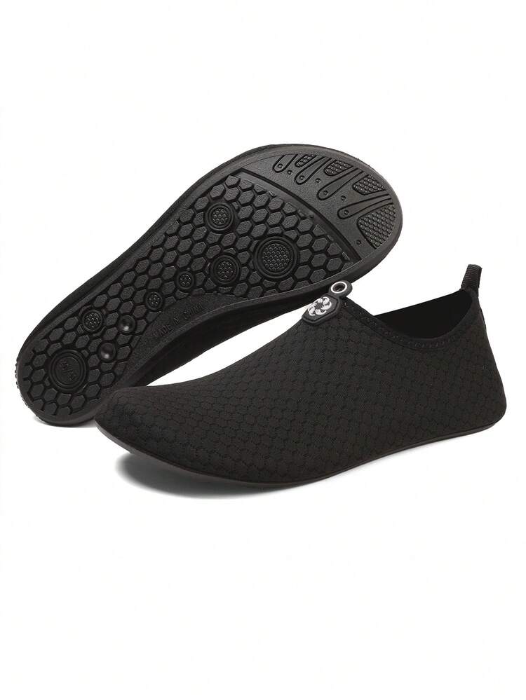 女士室内健身鞋，软底，轻便，防滑，家庭健身房，有氧运动，瑜伽，舞蹈，全能训练鞋 - 黑色 - 查看 16