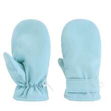 Infant Baby Toddler Kids Winter Mittnes Lined Fleece Warm Gloves For Boys Girls - Solid Color Peach Skin Gloves - View 23