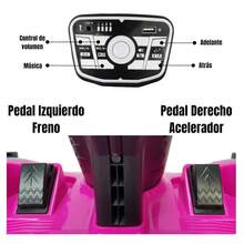 Remote Control Go Kart Electric Ride-On Toy With Light And Sound 12V - Pink - View 6