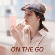 便携式化妆镜，PU皮革小镜，可折叠，旅行镜，适合送礼，旅行必备，化妆必备，易于收纳，可作为圣诞节和节日礼物，用于化妆，价格实惠，可用于房间装饰，梳妆台，旅行，卧室，化妆配件，镜子，化妆镜，迷你镜，便携式镜子，小镜子，手持镜，带支架的便携式旅行镜，可折叠紧凑型，迷你化妆镜适合放入口袋和手提包，男女通用桌面手持镜，价格便宜，情人节礼物 - 粉色 - 查看 9